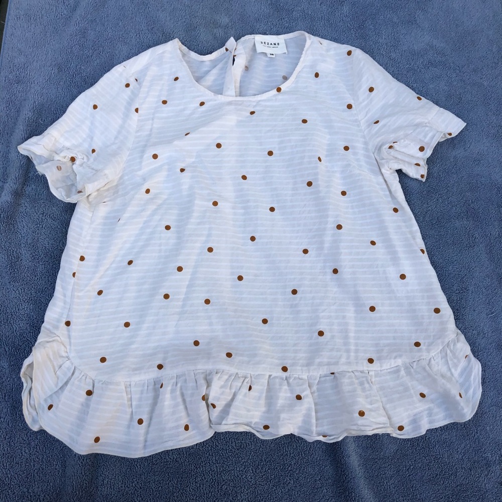 Sezane Polka Dot Top